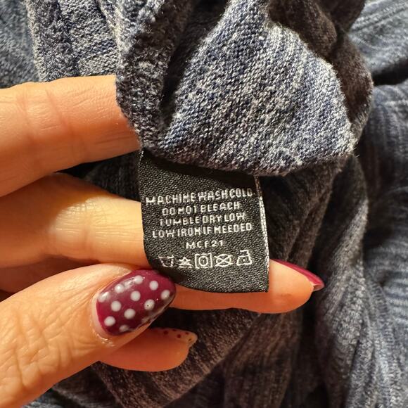 Kimes Womens Cowl Neck Top - X-Large Blue Kimes Ranch Apparel Western Brand - Picture 8 of 8